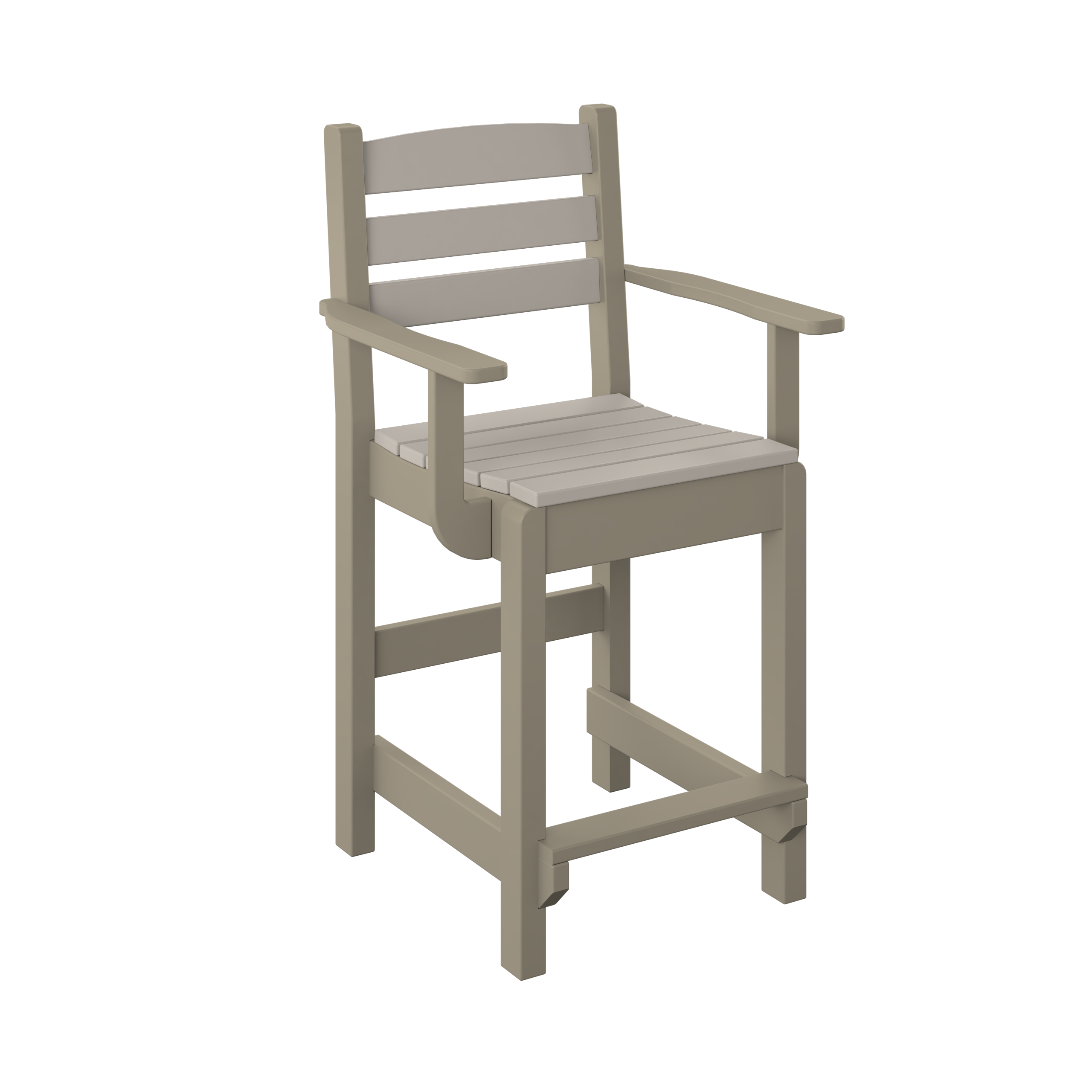 Counter Dining Chair with Arm Rests