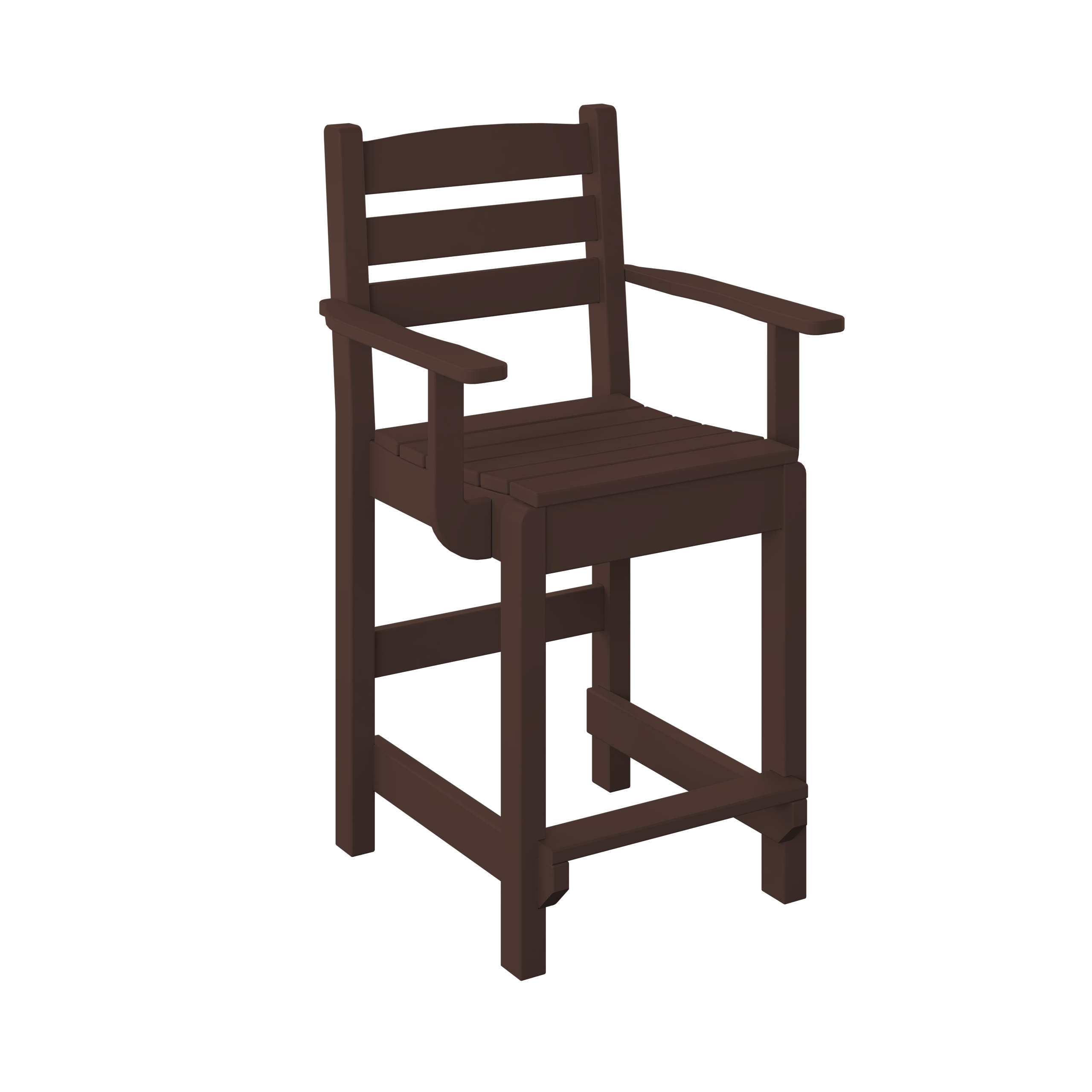Counter Dining Chair with Arm Rests
