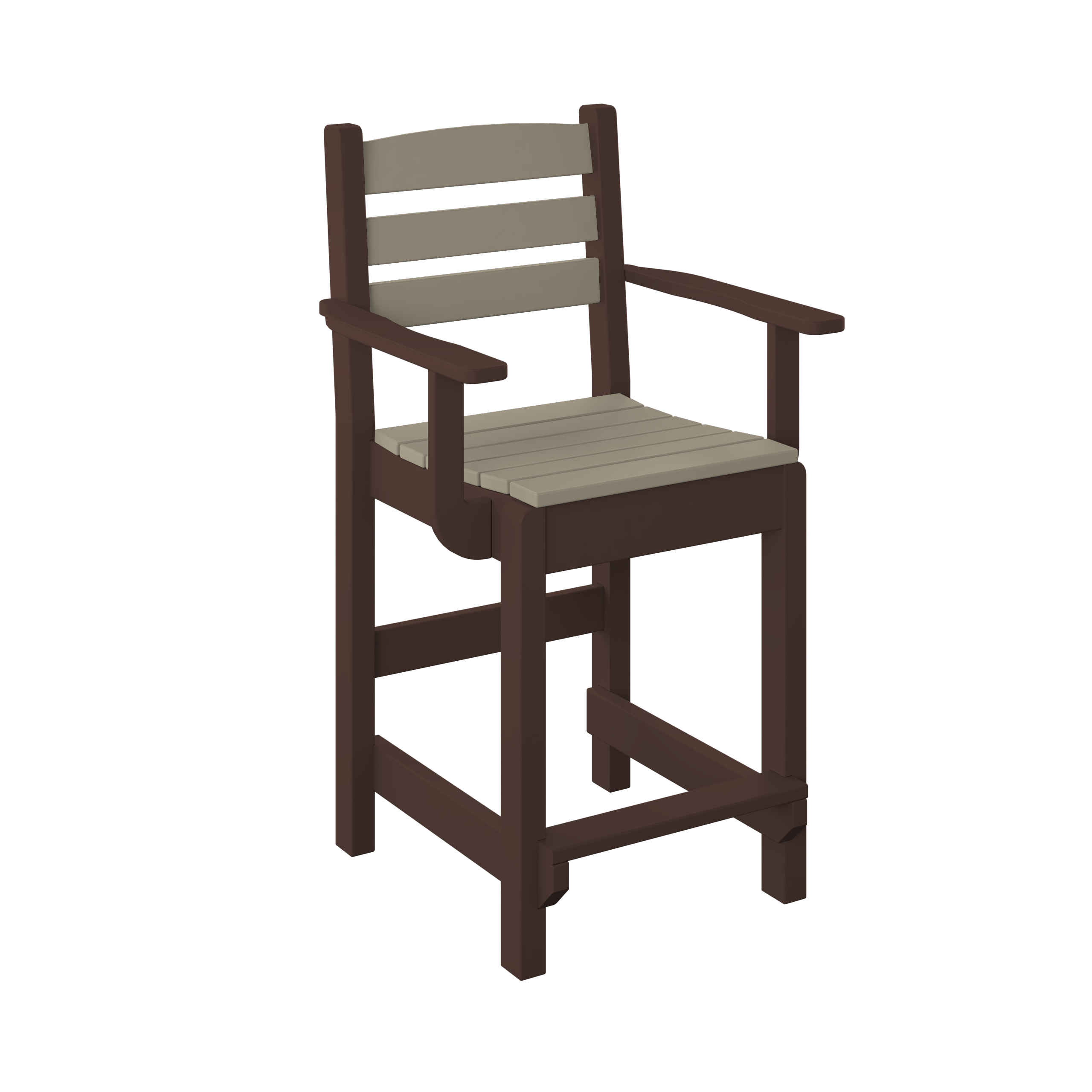 Counter Dining Chair with Arm Rests