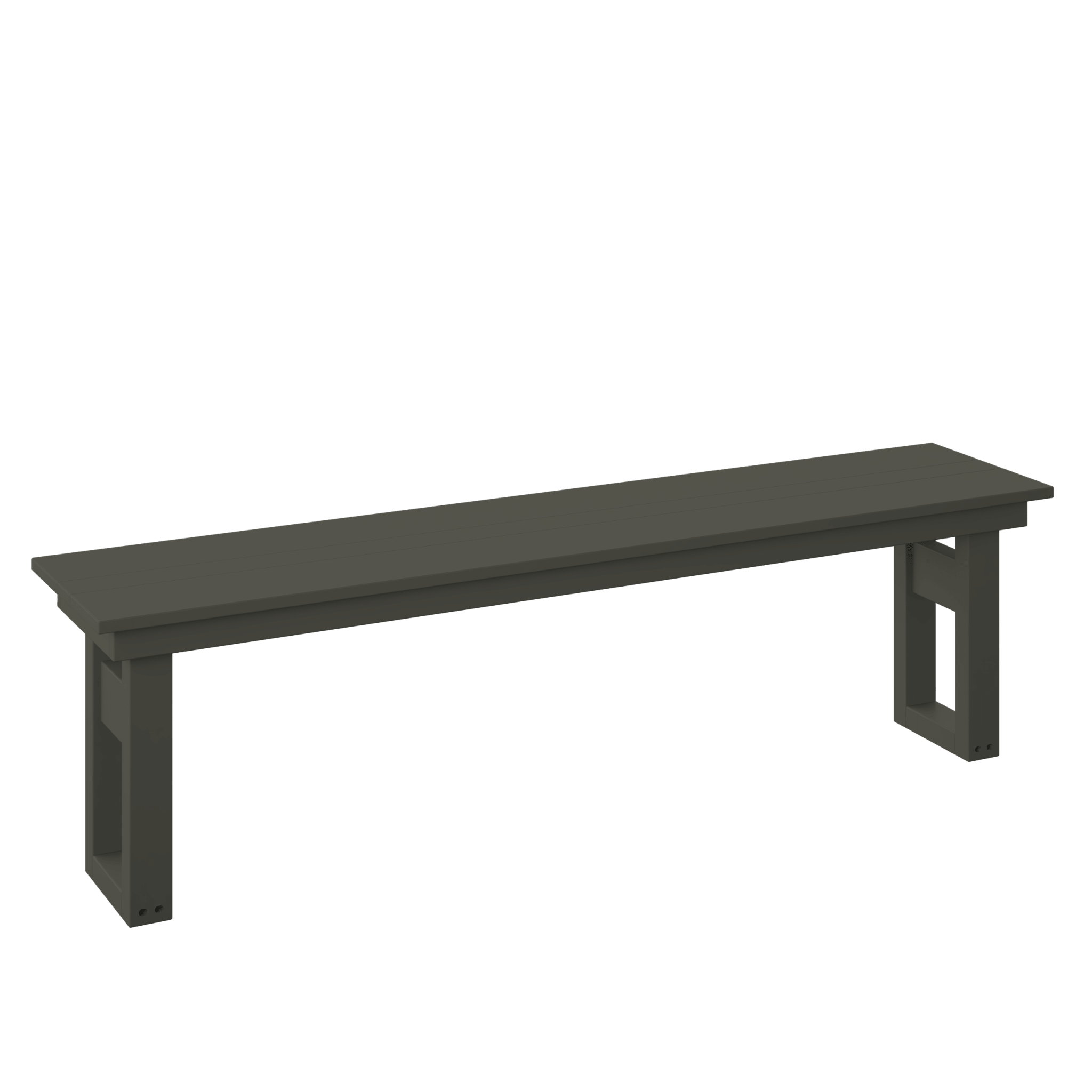 Modern Dining Bench 64" - Haven Outdoor