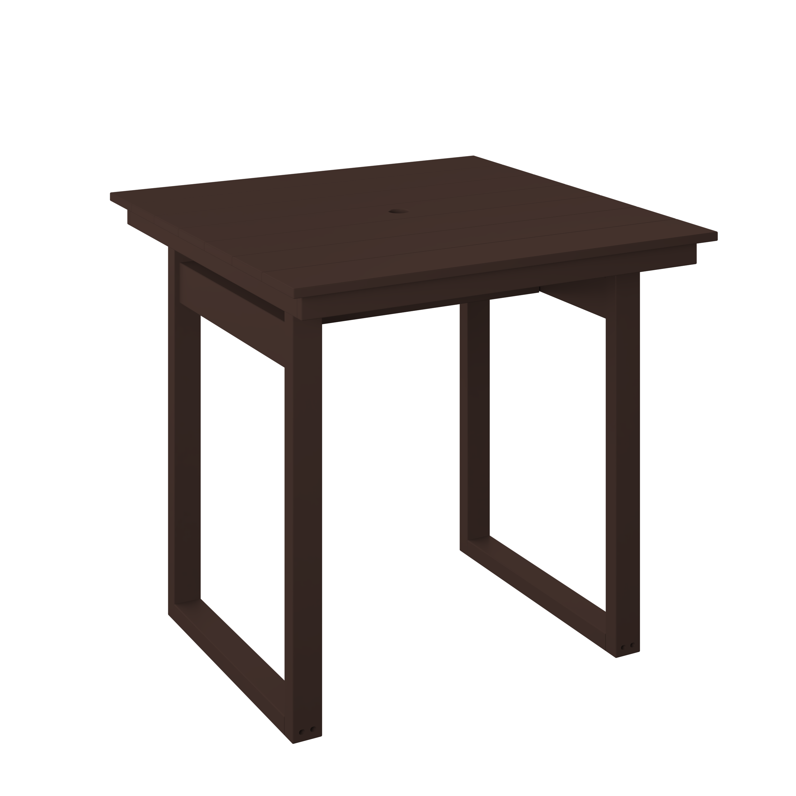 Modern Square Counter Table 38"