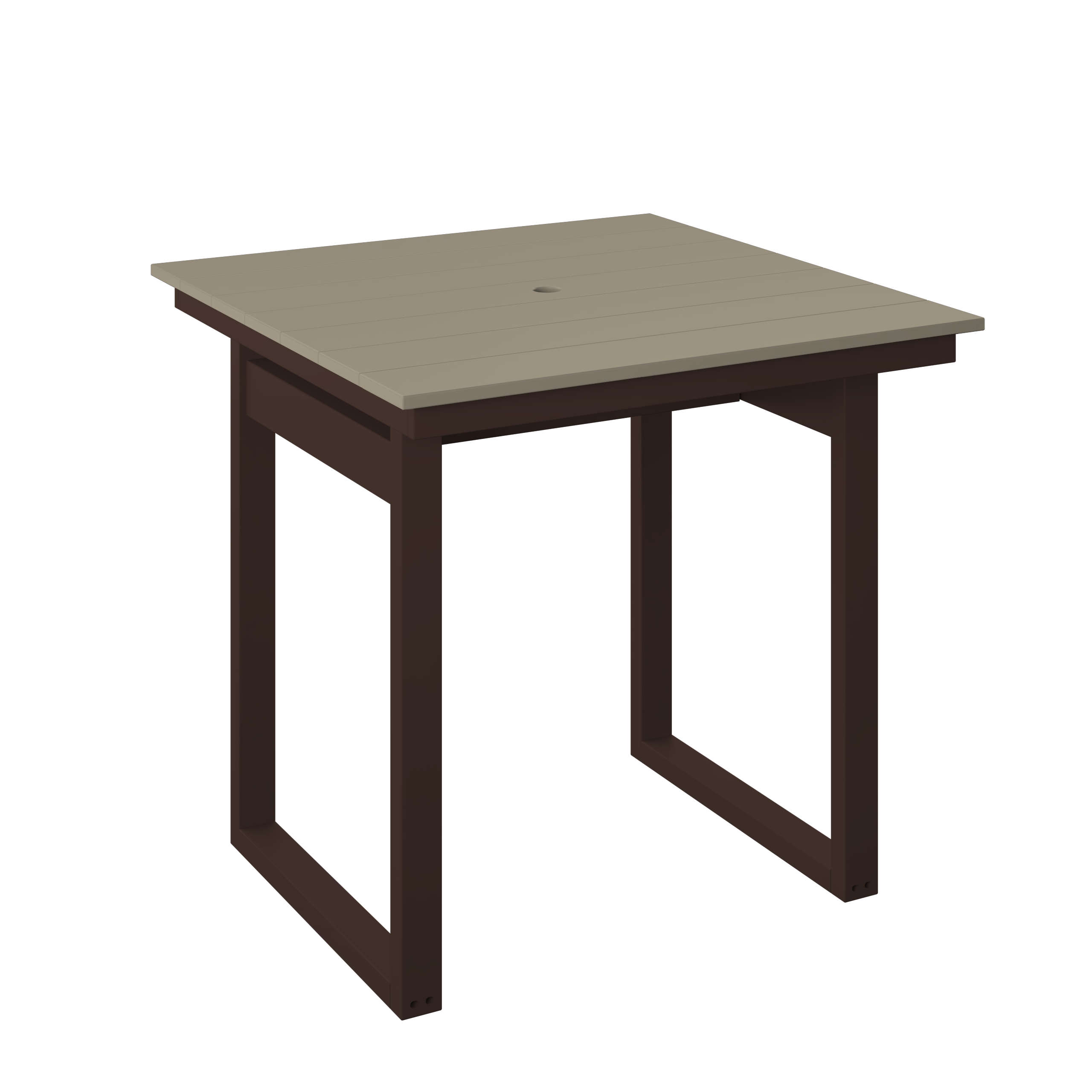 Modern Square Counter Table 38"