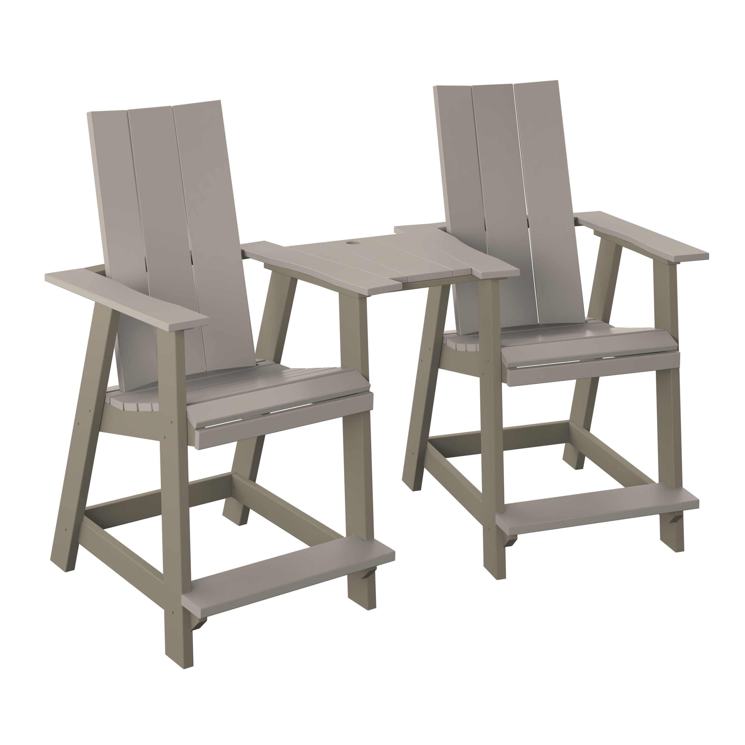 Modern Tete-a-tete Counter Set