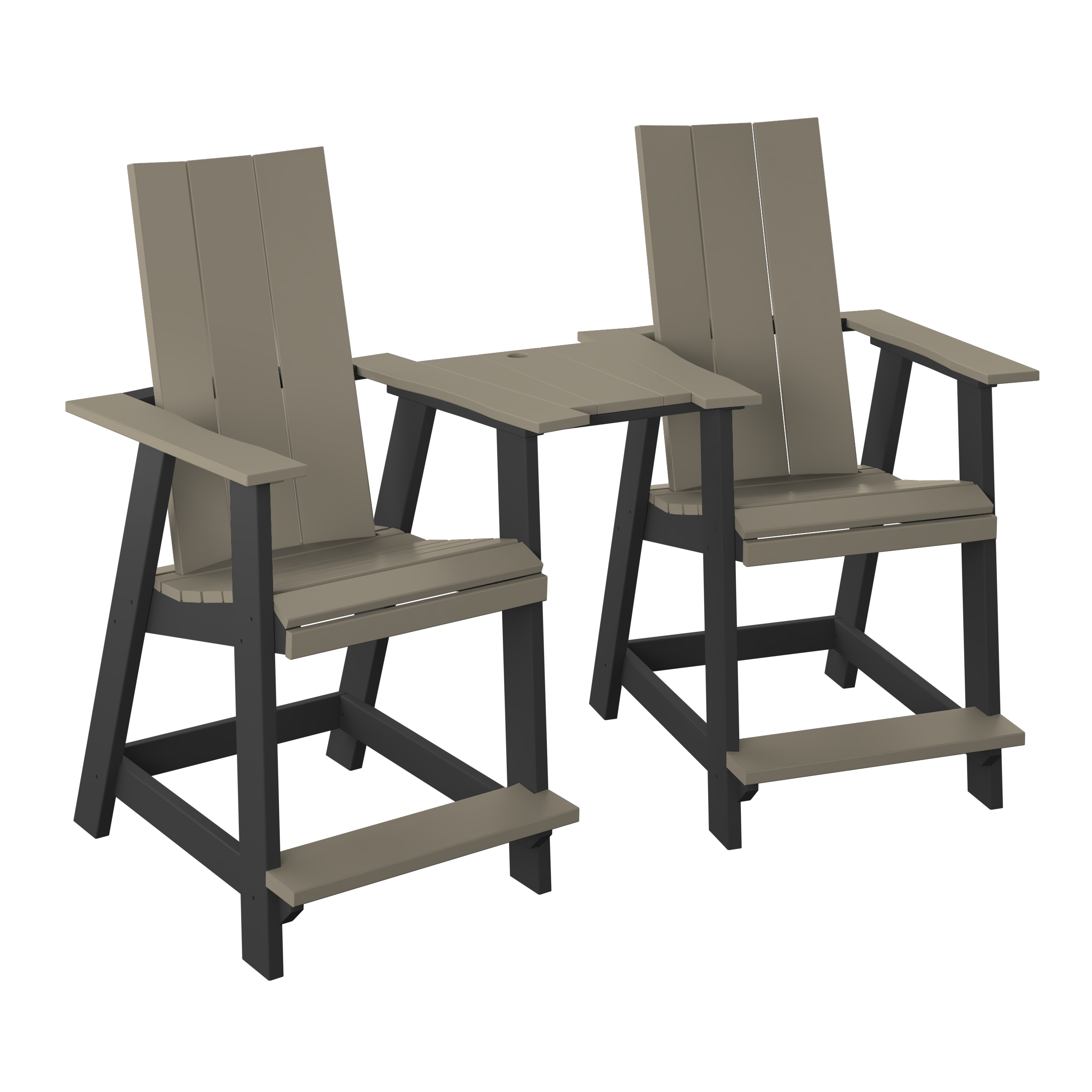 Modern Tete-a-tete Counter Set