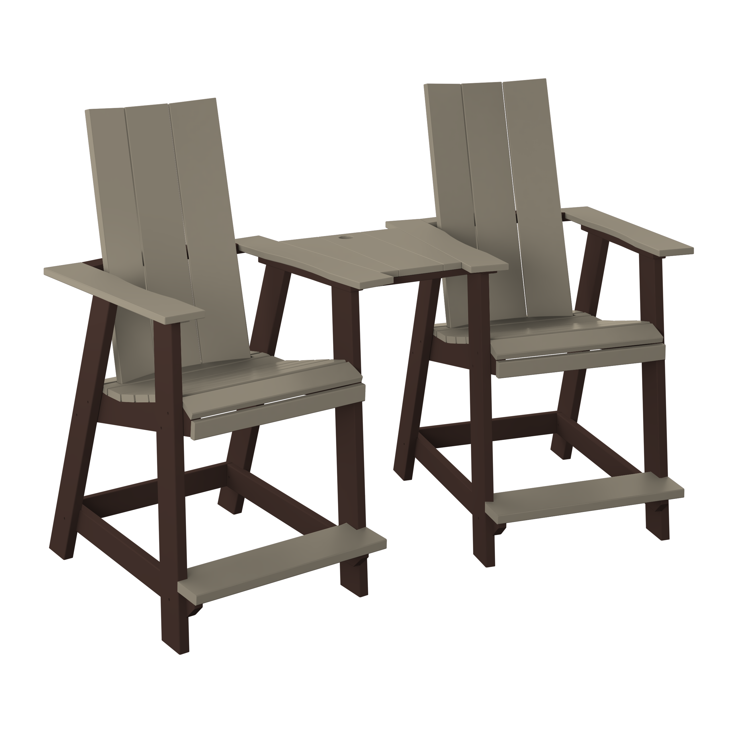 Modern Tete-a-tete Counter Set