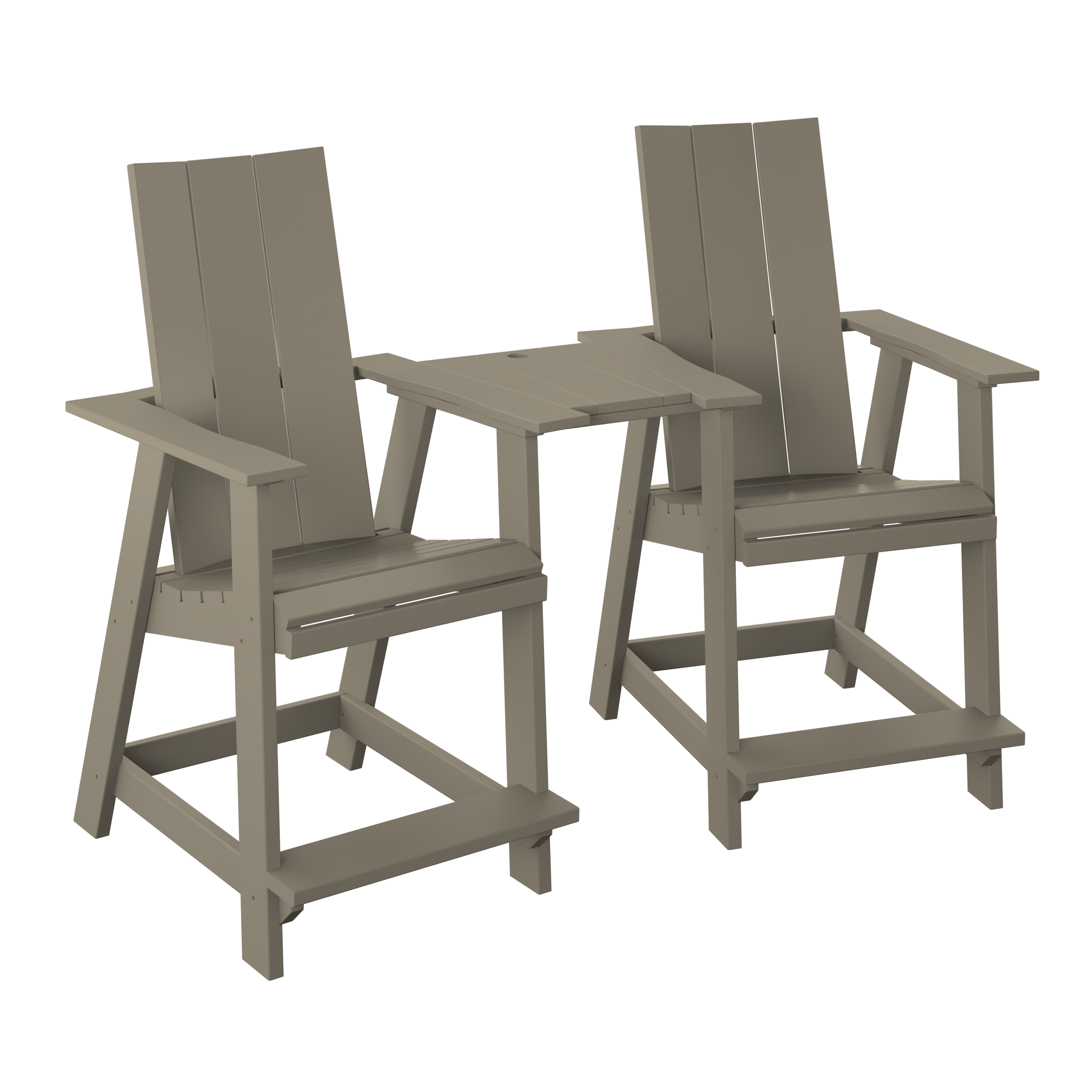 Modern Tete-a-tete Counter Set