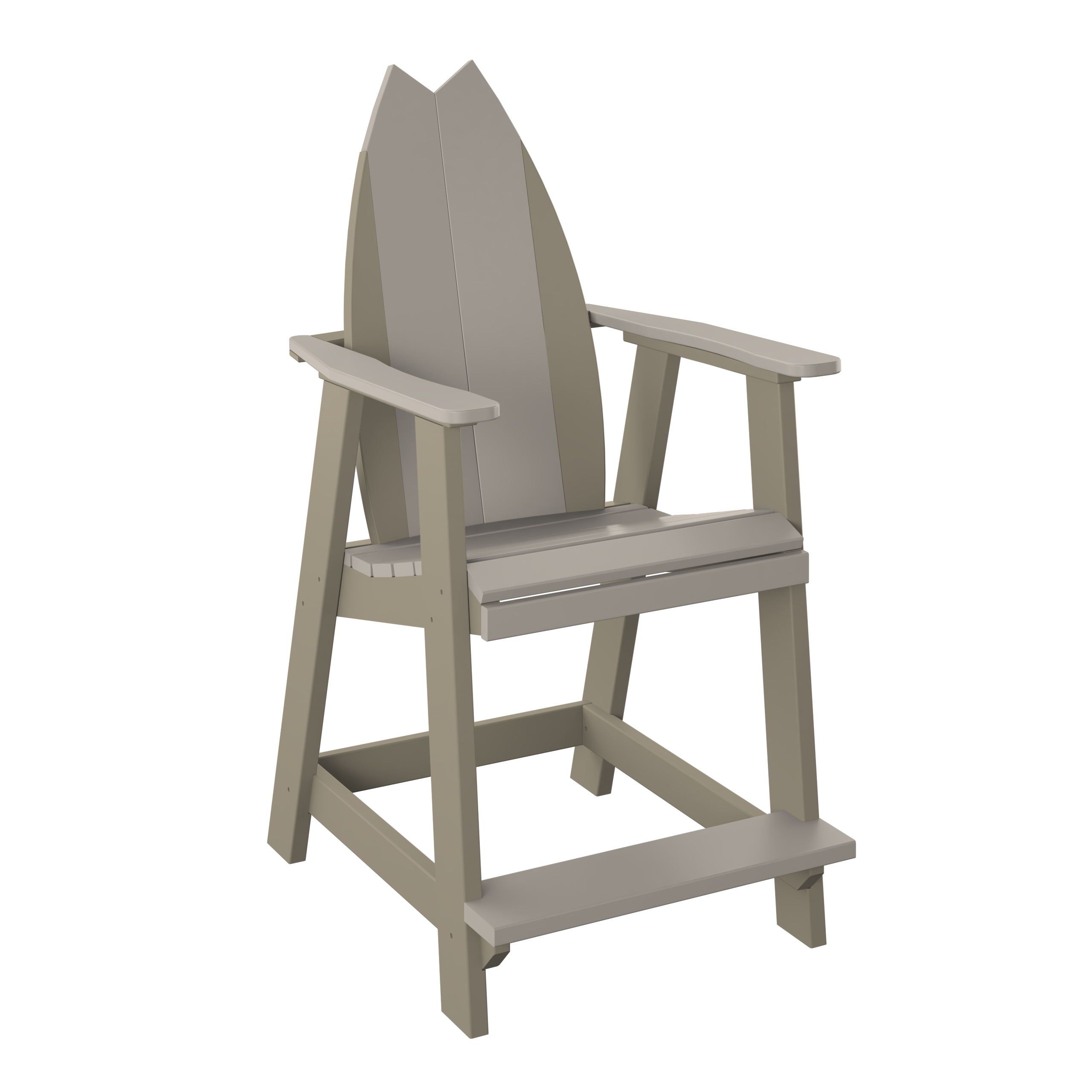 Surfboard Tail Adirondack Balcony Chair