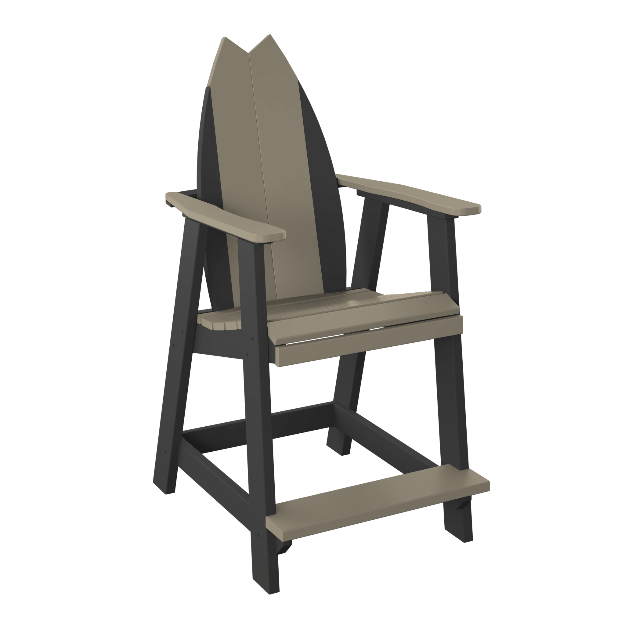 Surfboard Tail Adirondack Balcony Chair - Haven Outdoor