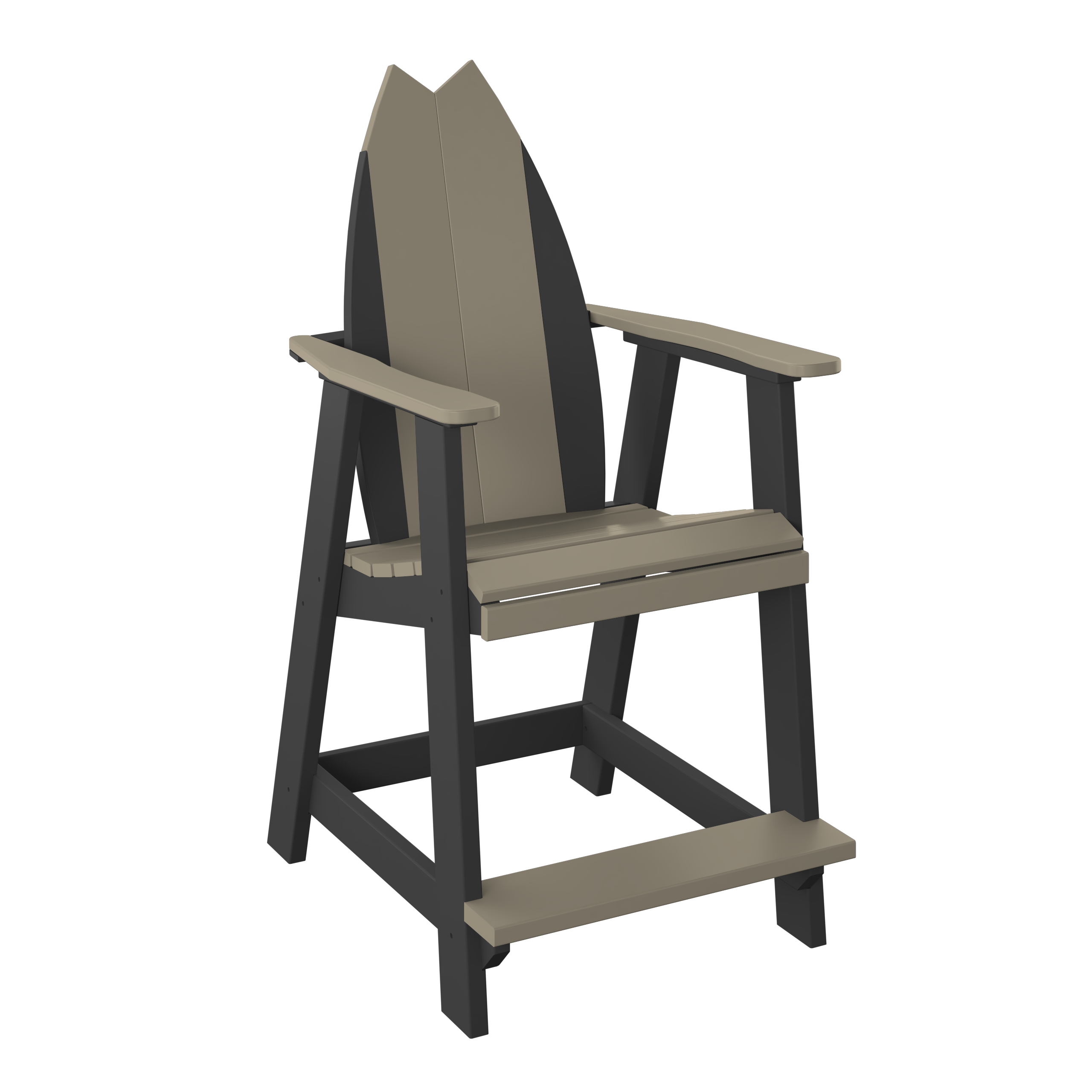 Surfboard Tail Adirondack Balcony Chair