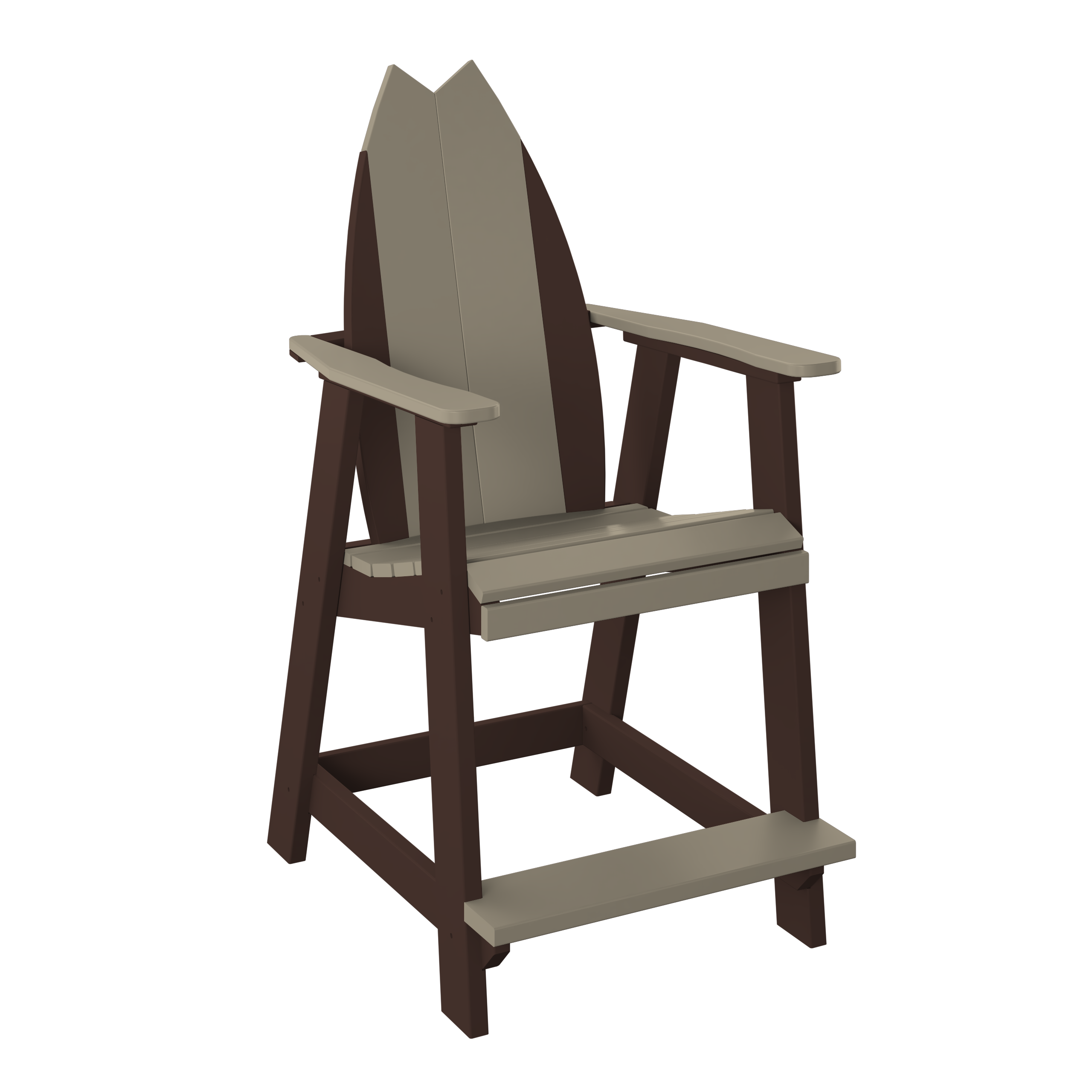 Surfboard Tail Adirondack Balcony Chair