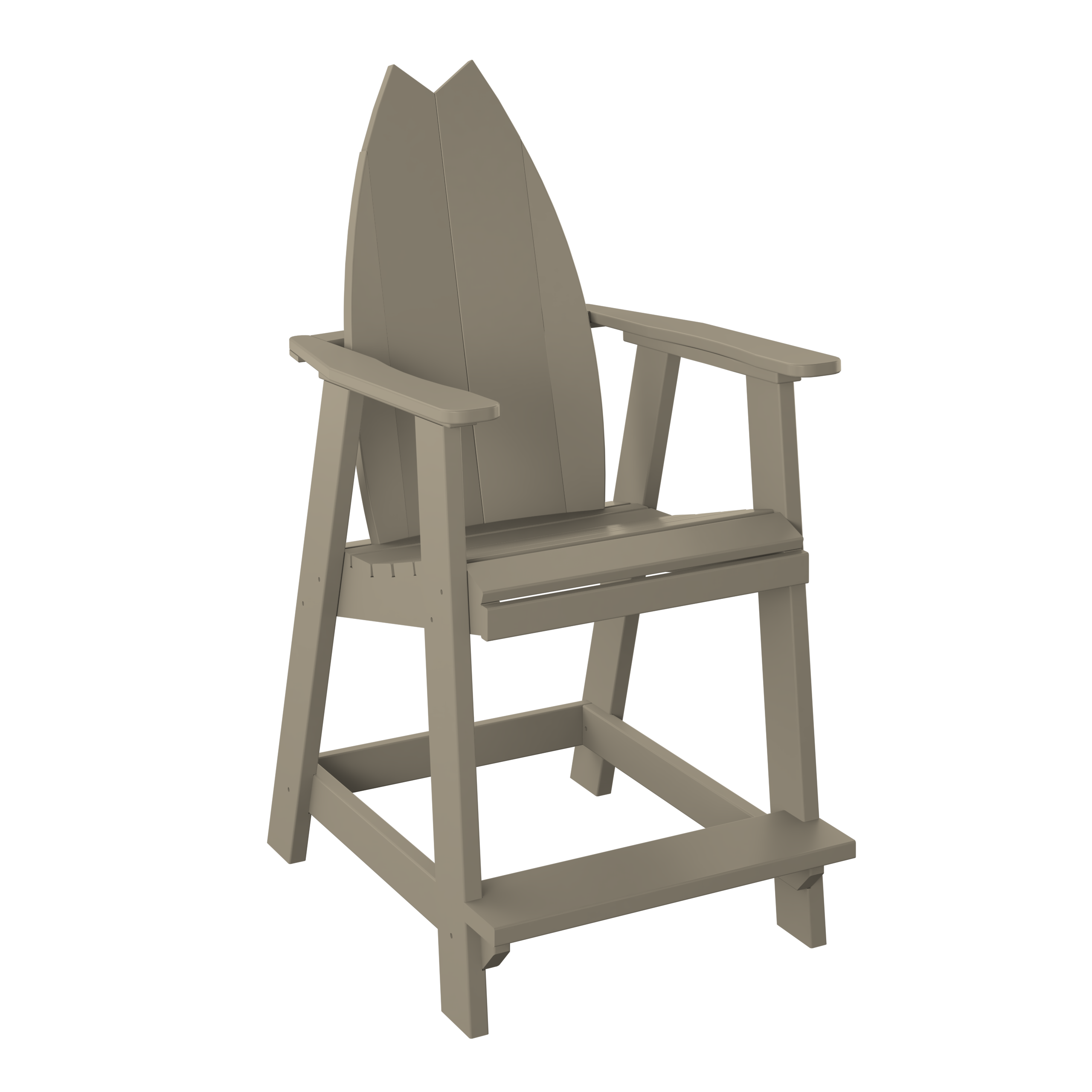 Surfboard Tail Adirondack Balcony Chair