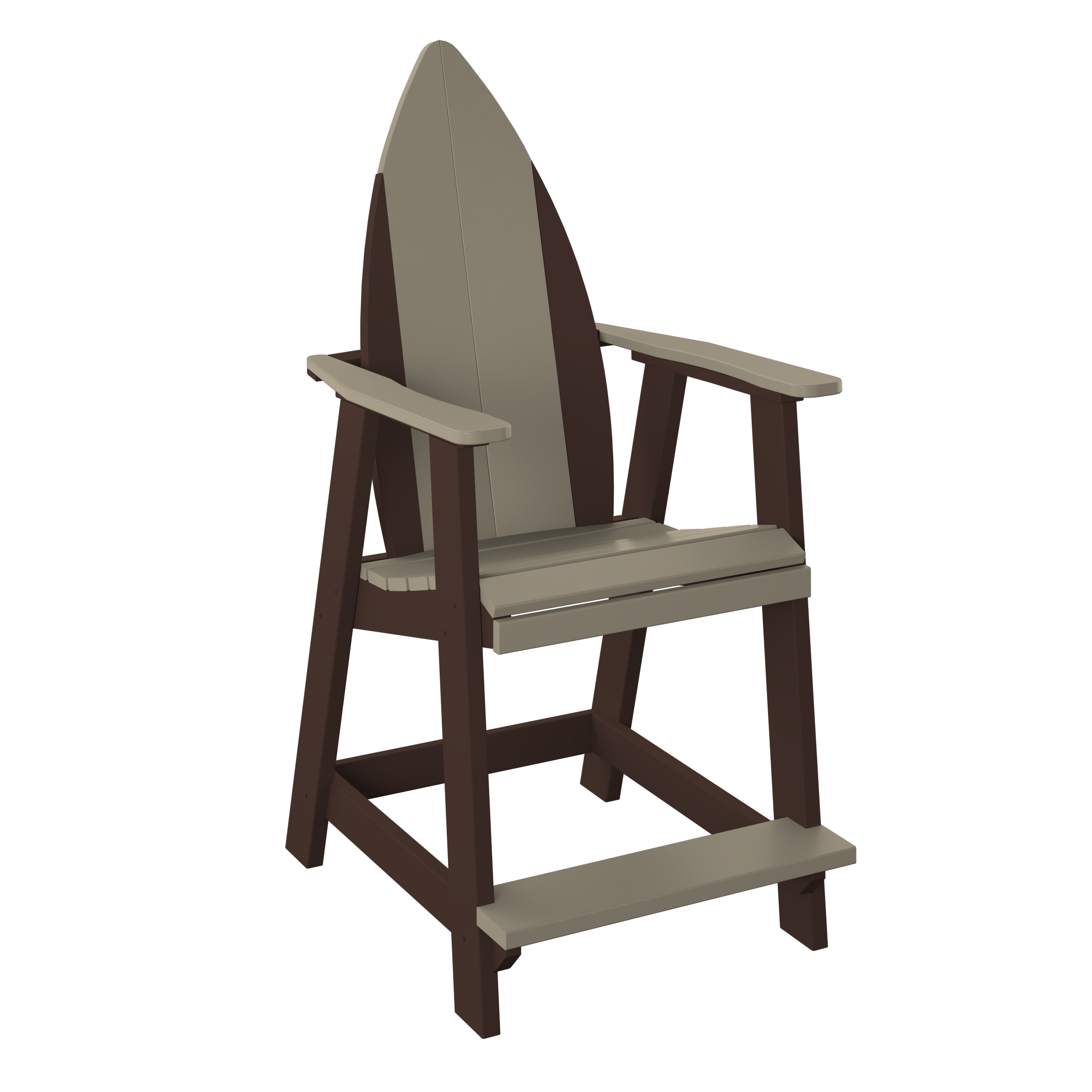 Surfboard Nose Adirondack Balcony Chair