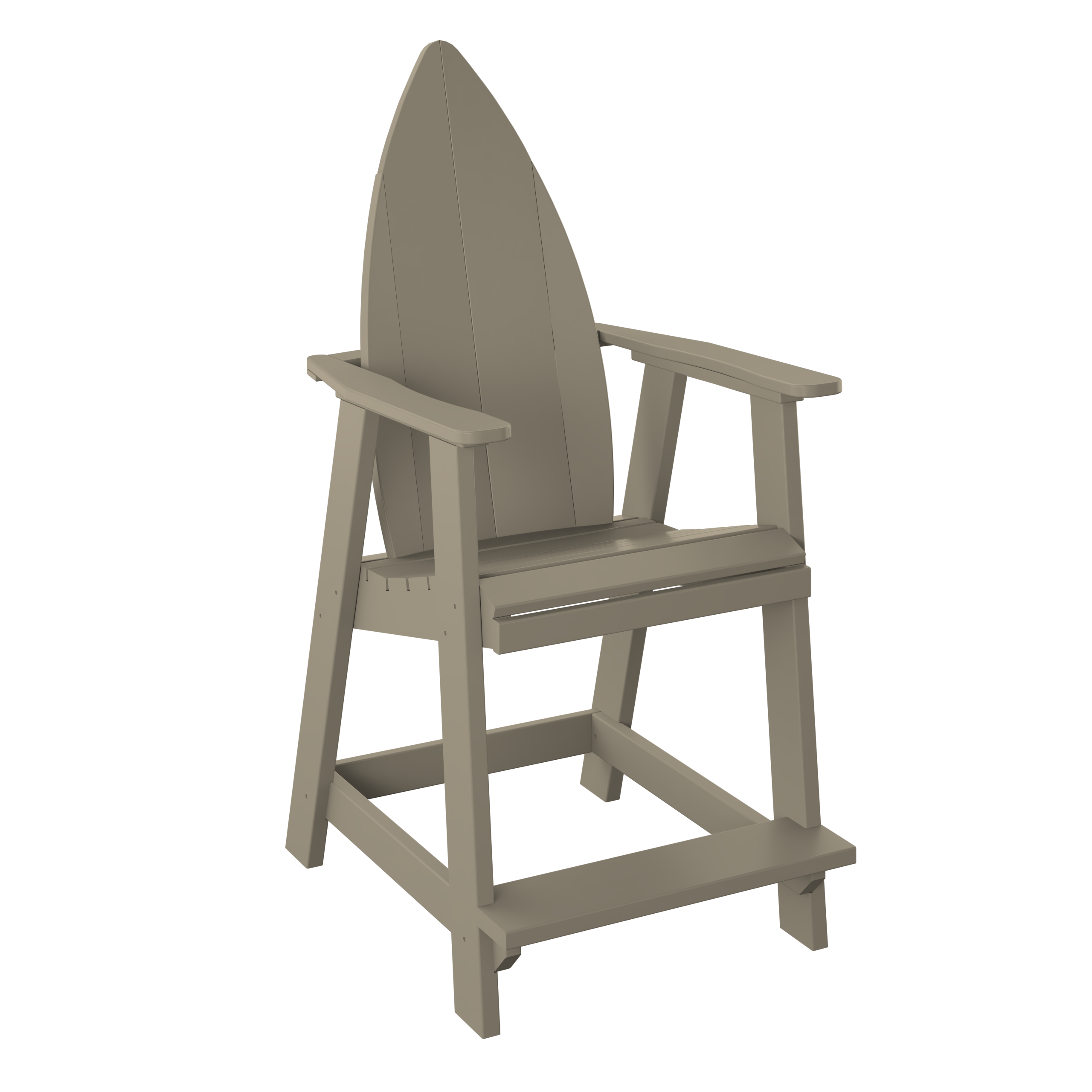 Surfboard Nose Adirondack Balcony Chair