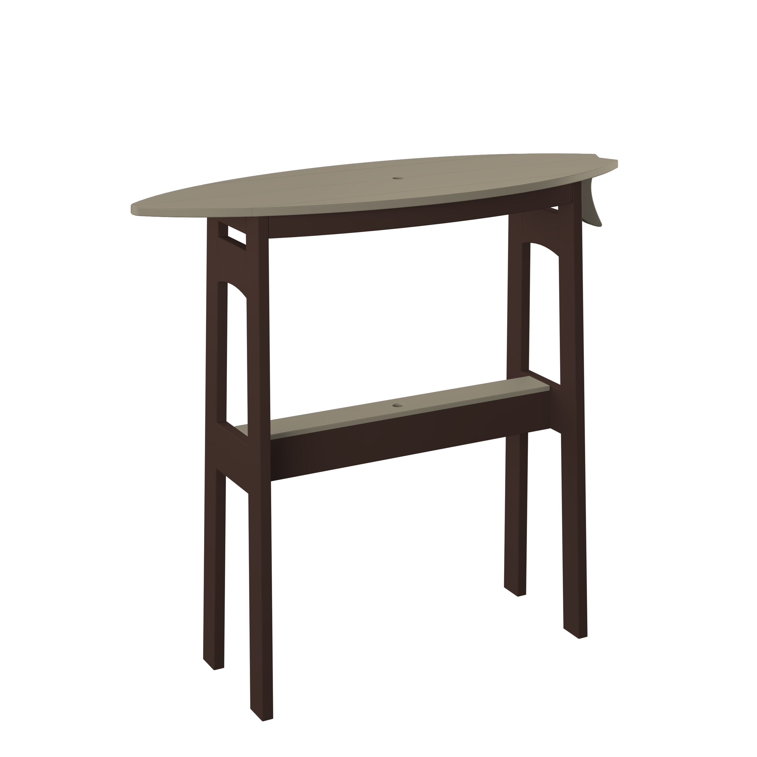 Surfboard Bar Table 48"