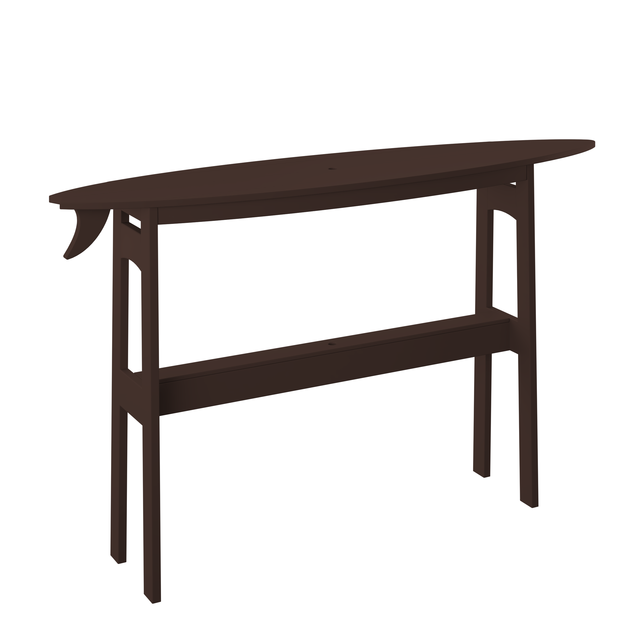 Surfboard Bar Table 72"