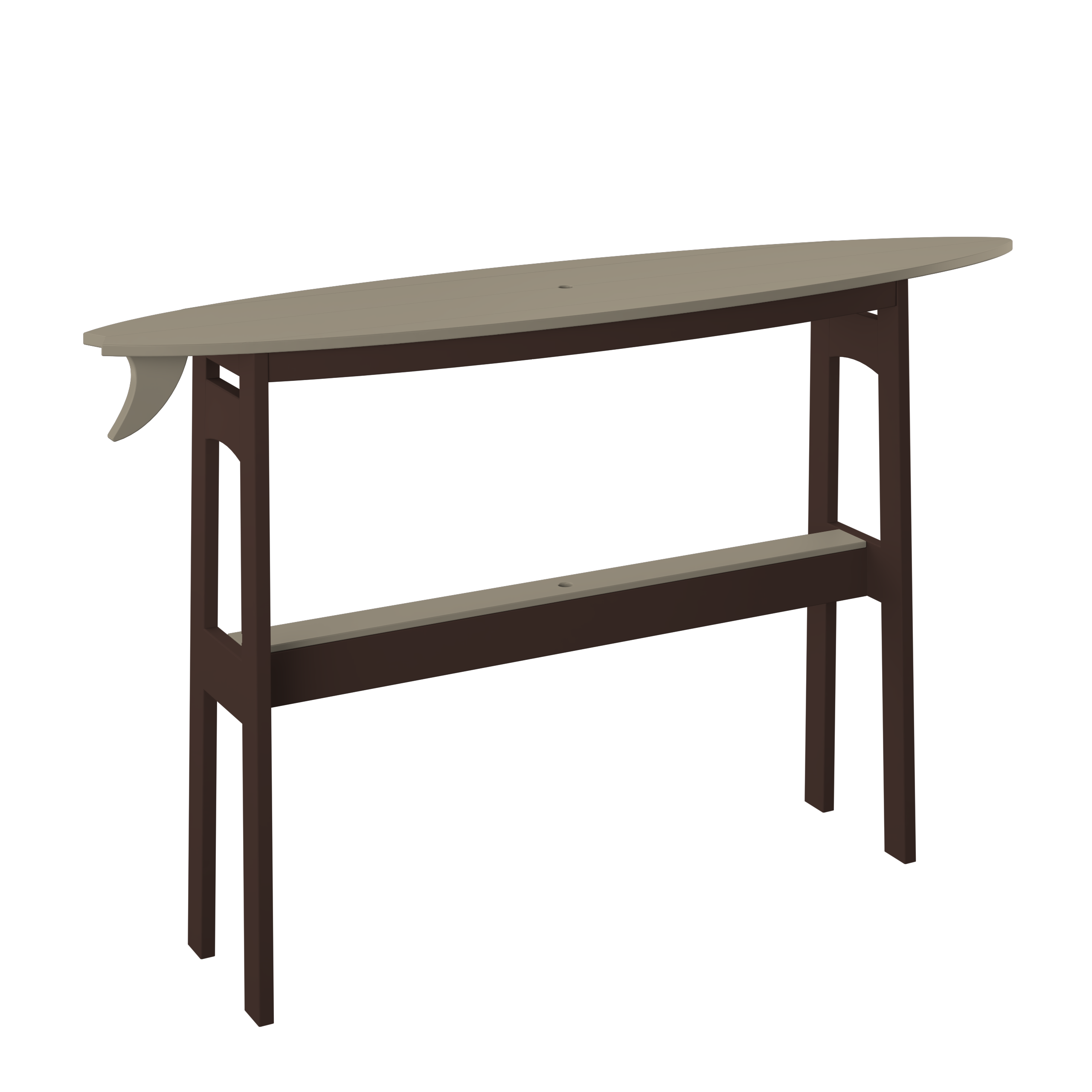 Surfboard Bar Table 72"