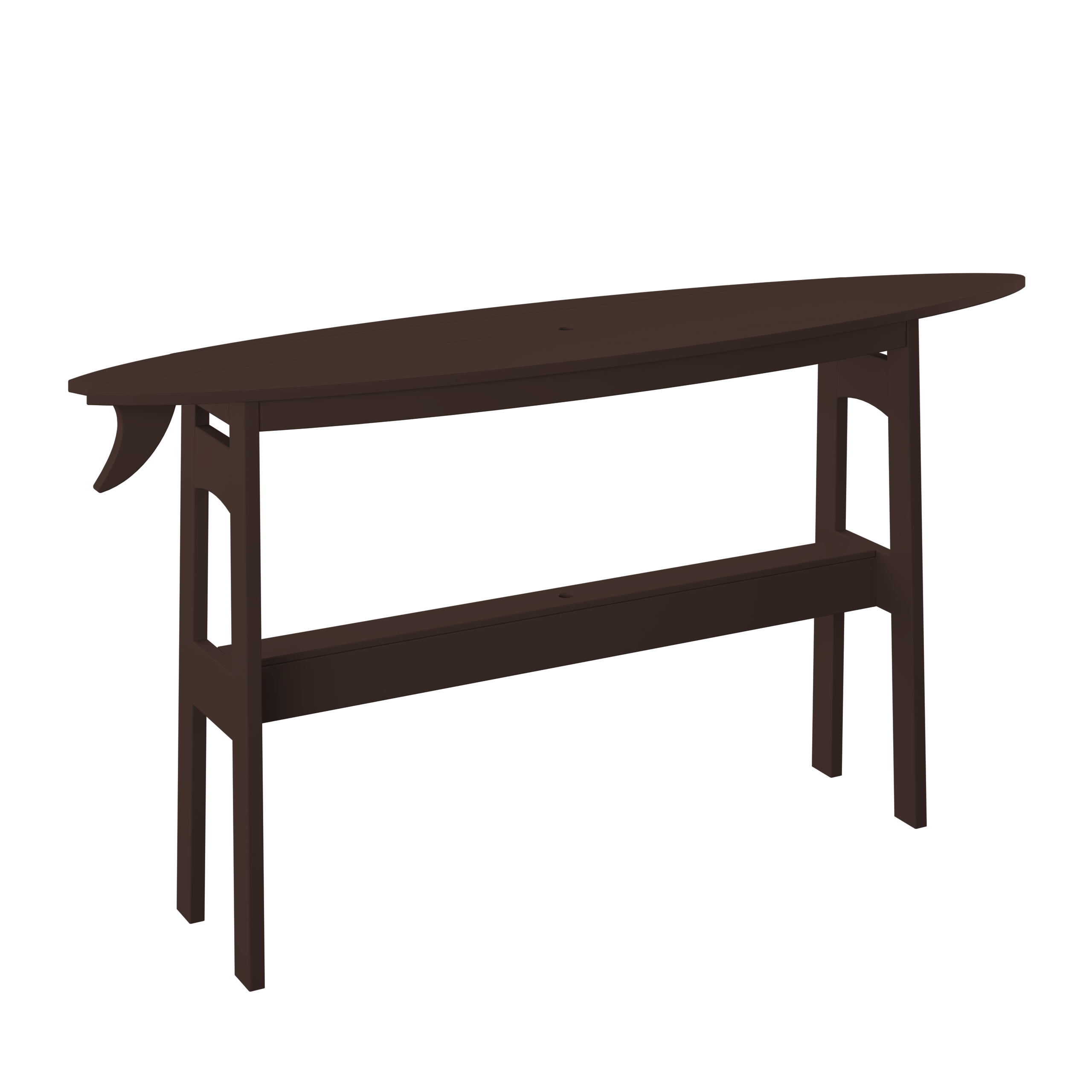 Surfboard Counter Table 72"