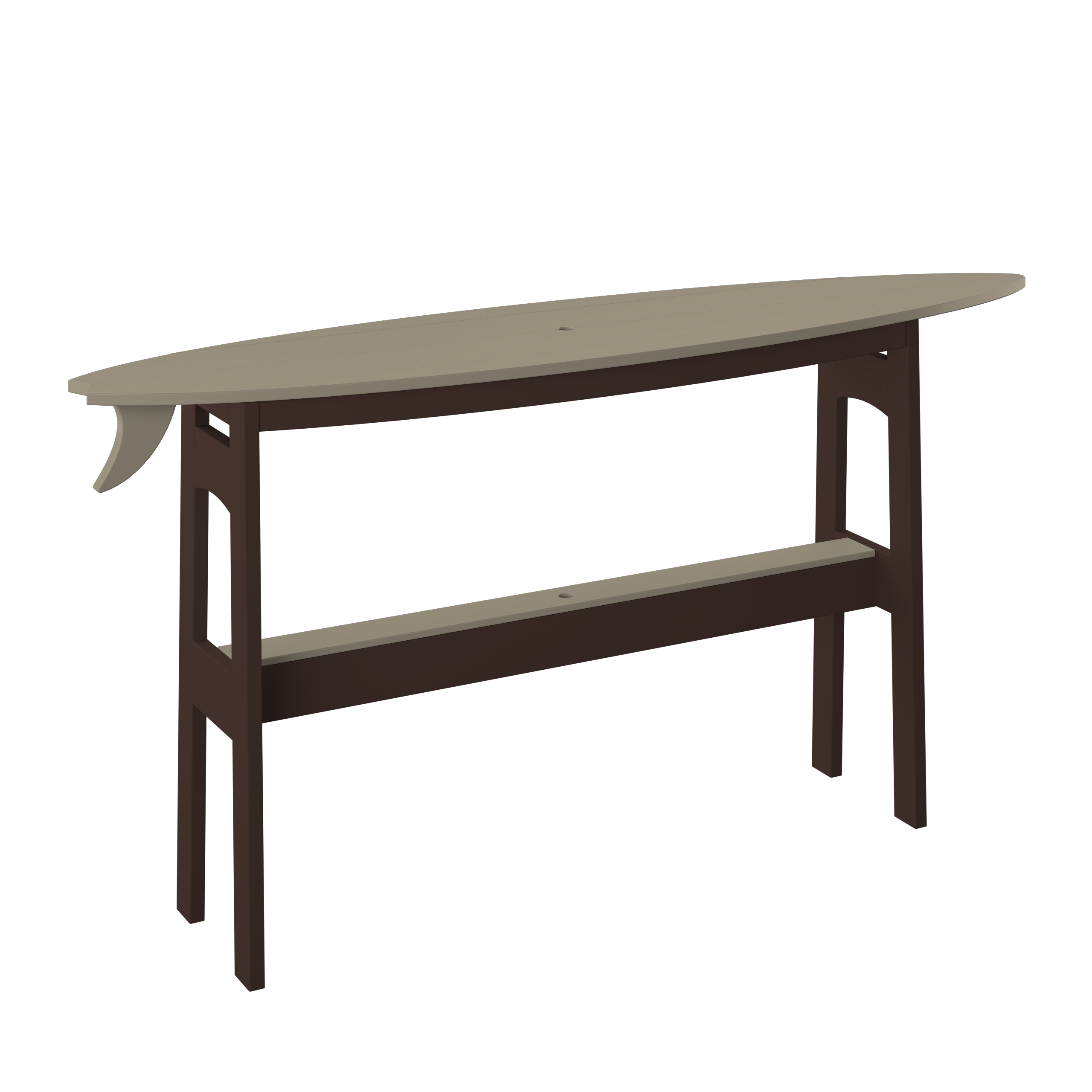 Surfboard Counter Table 72"