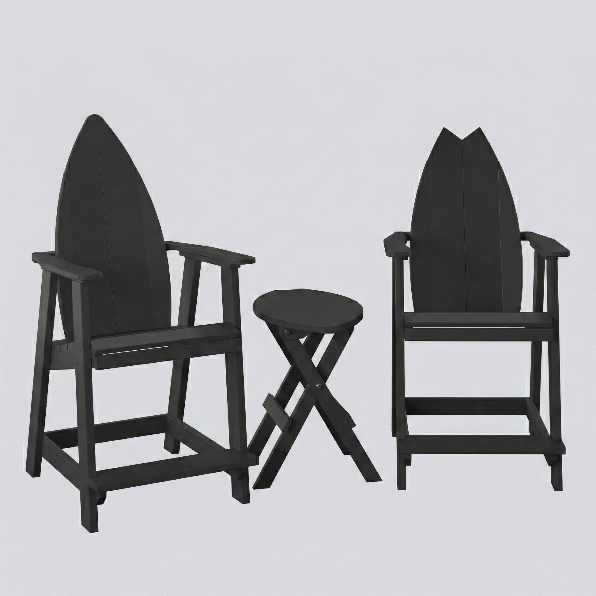 Surfboard Adirondack Balcony Set - Haven Outdoor