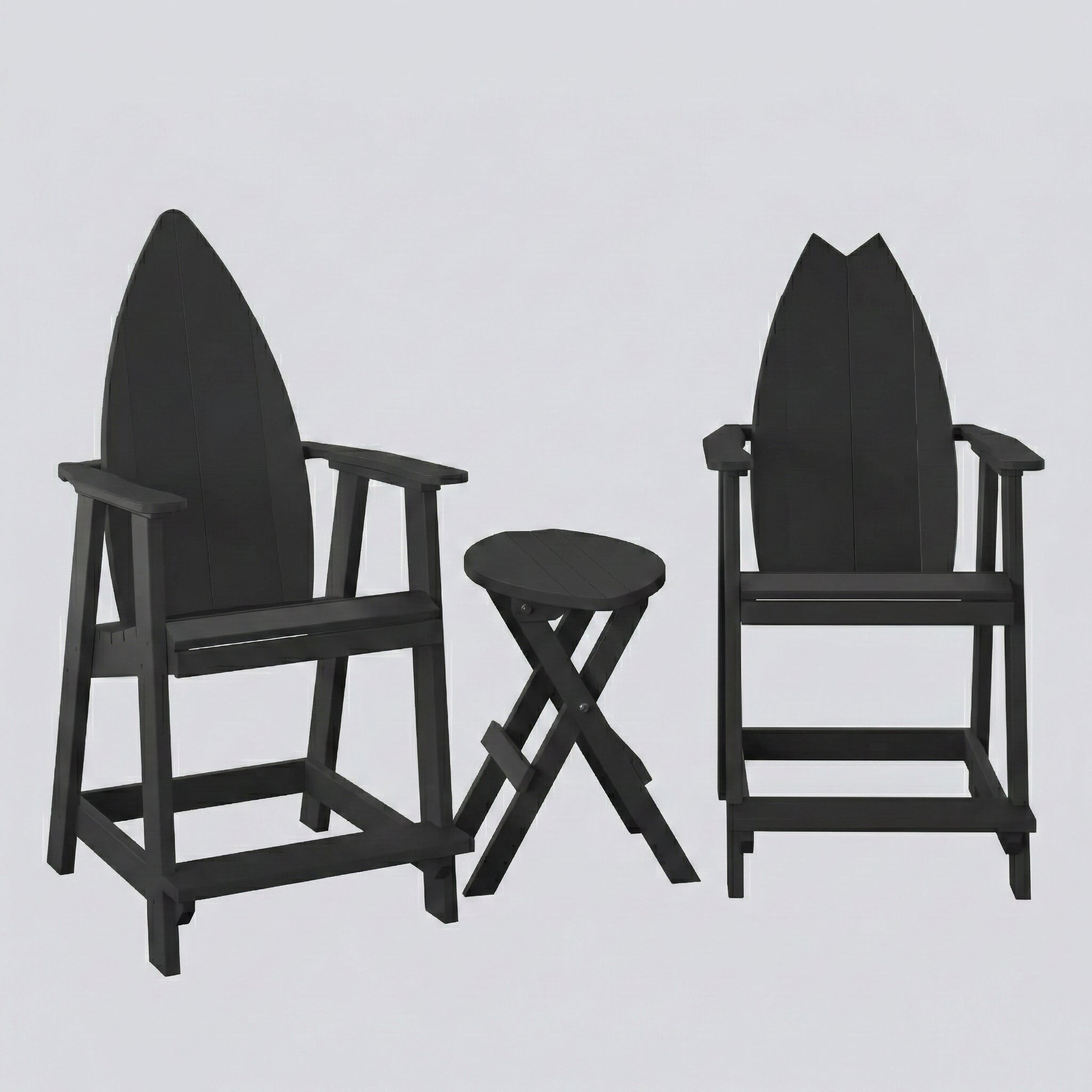Surfboard Adirondack Balcony Set - Haven Outdoor