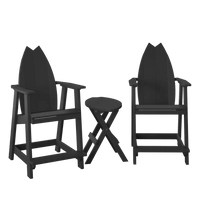 Surfboard Adirondack Balcony Set - Haven Outdoor