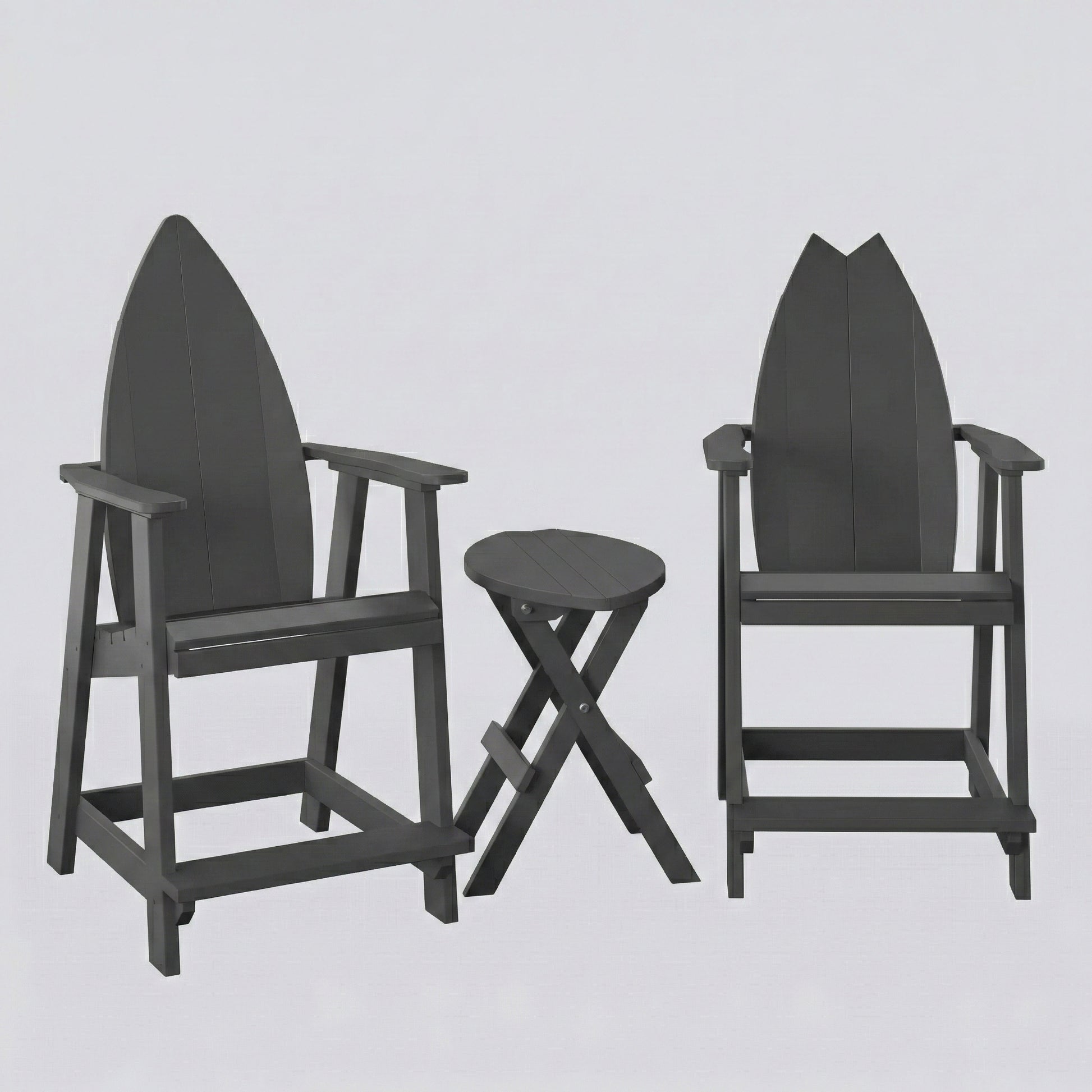 Surfboard Adirondack Balcony Set - Haven Outdoor