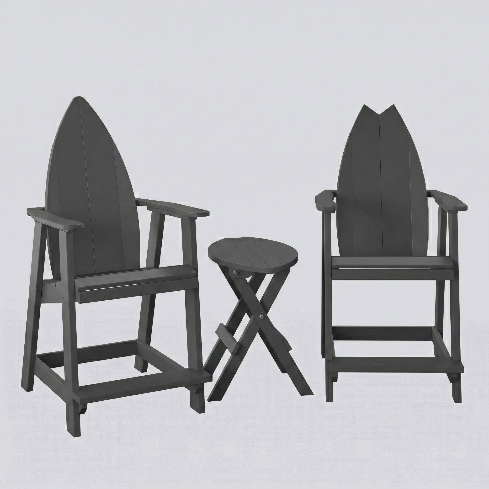 Surfboard Adirondack Balcony Set - Haven Outdoor