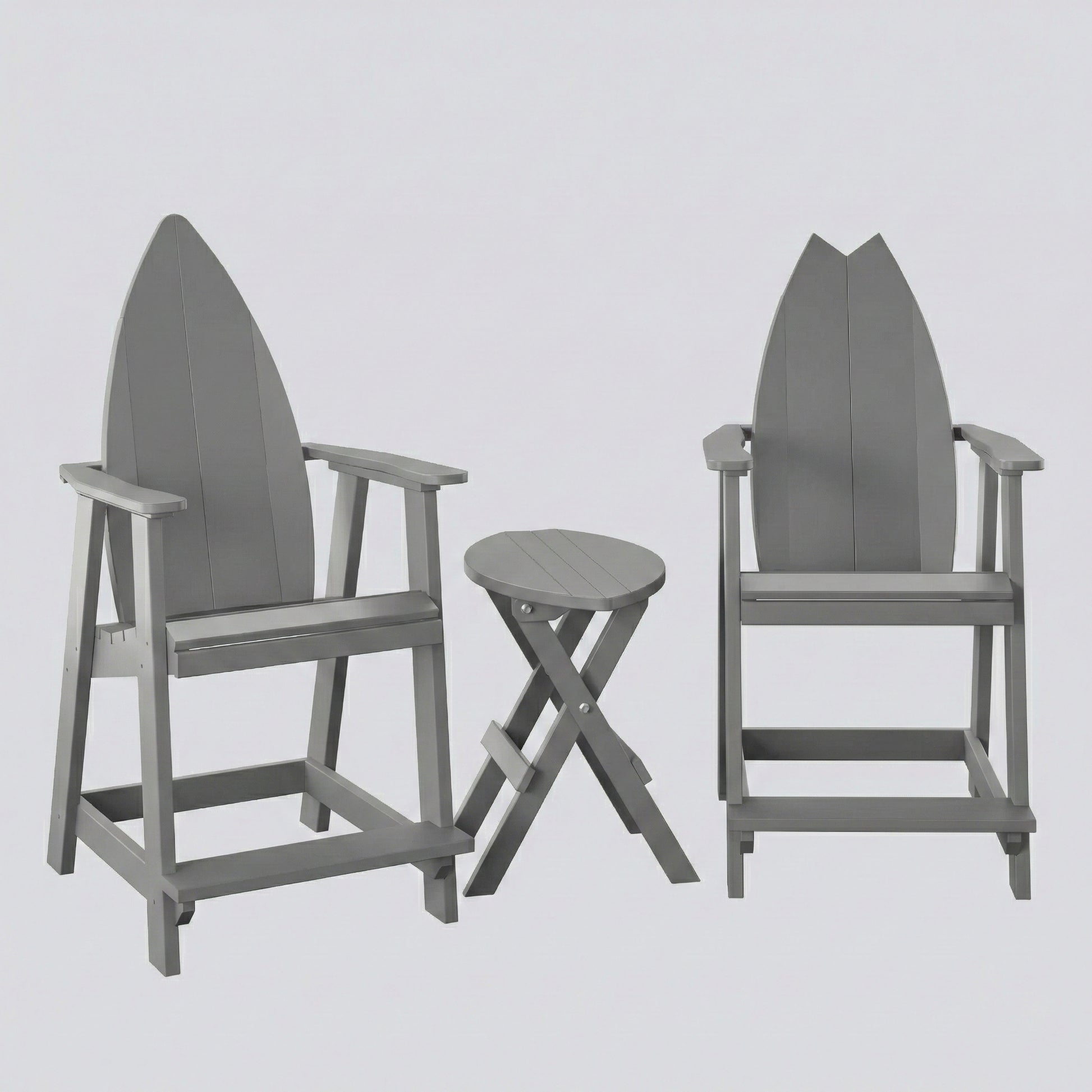 Surfboard Adirondack Balcony Set - Haven Outdoor