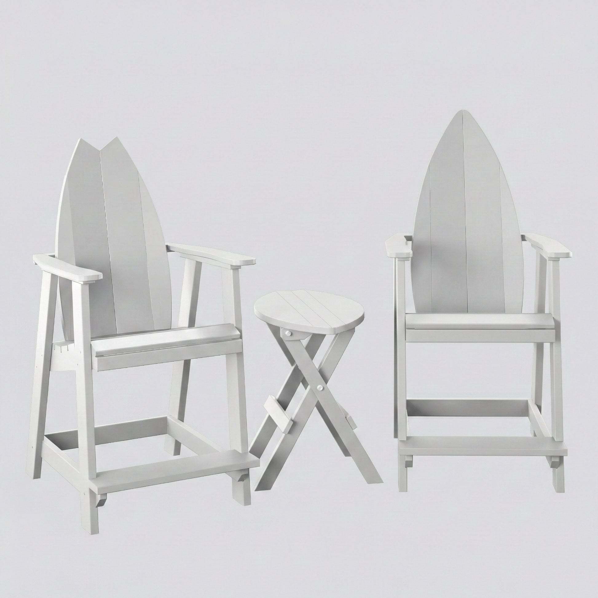 Surfboard Adirondack Balcony Set - Haven Outdoor