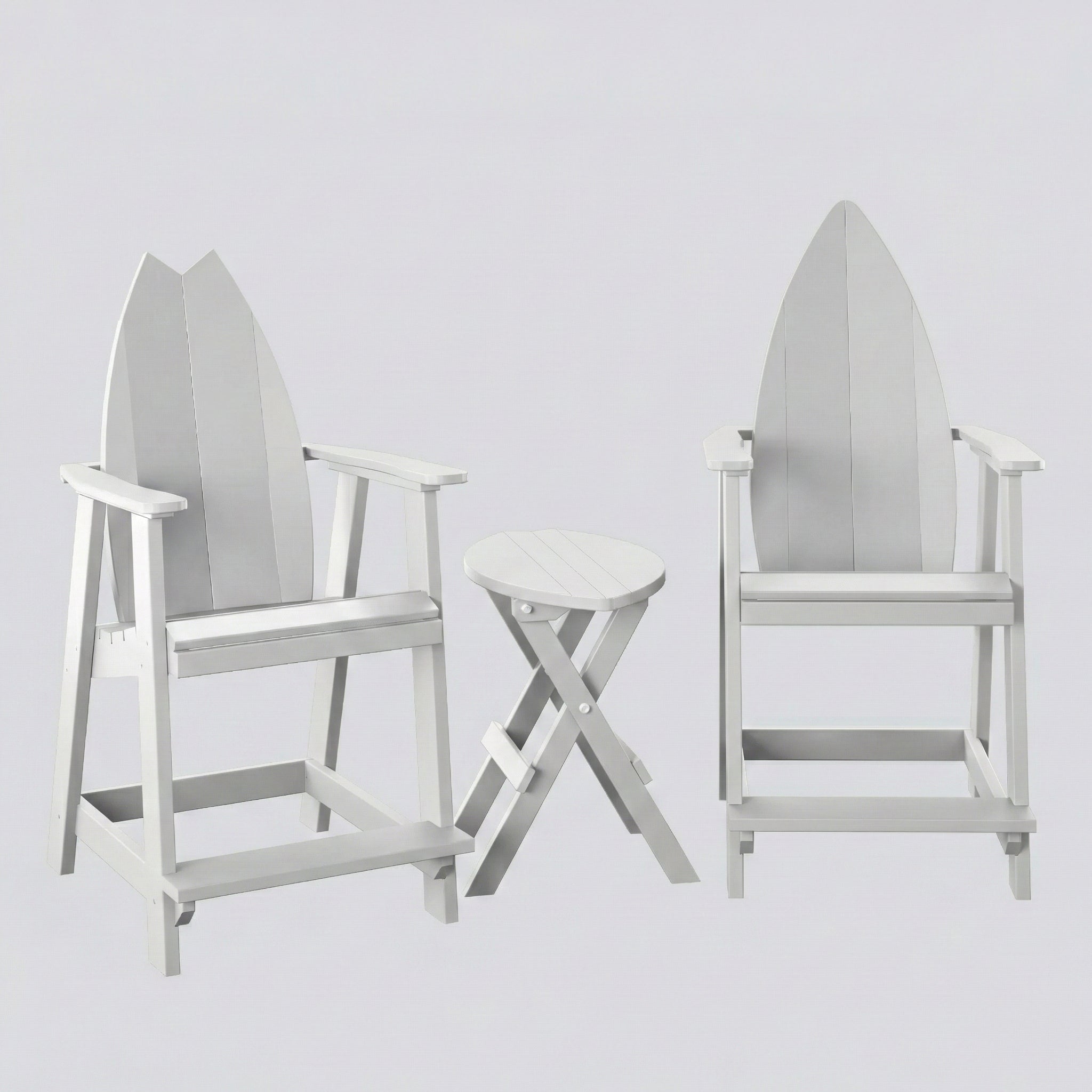 Surfboard Adirondack Balcony Set - Haven Outdoor