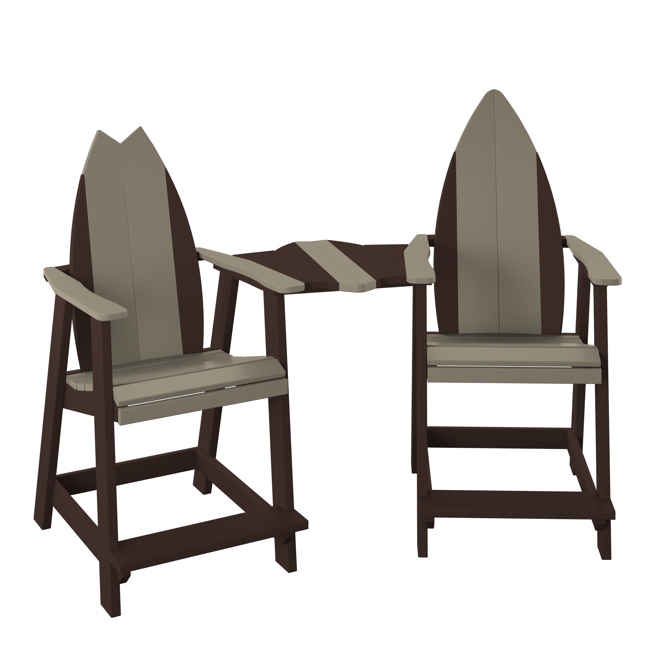 Surfboard Tete-a-tete Counter Set