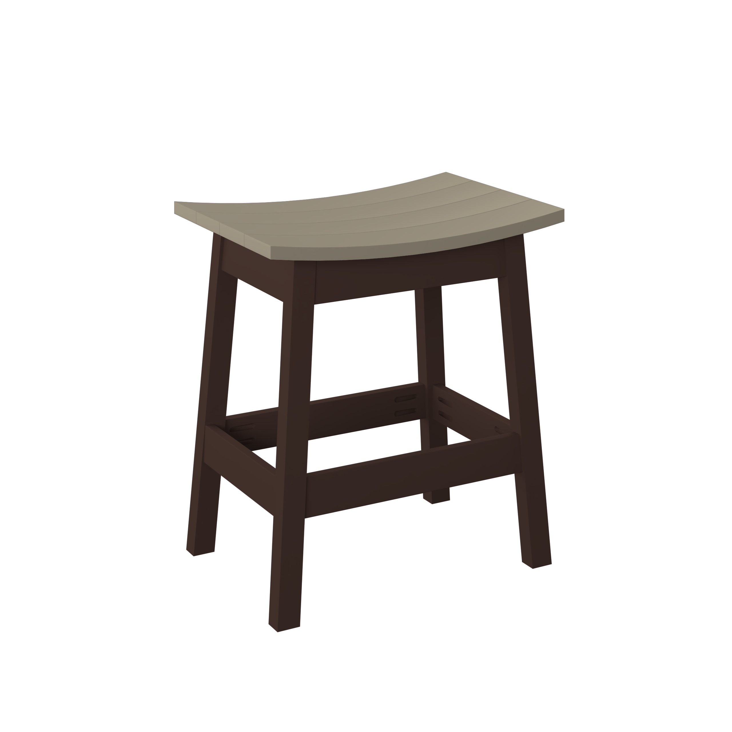 Saddle Counter Stool